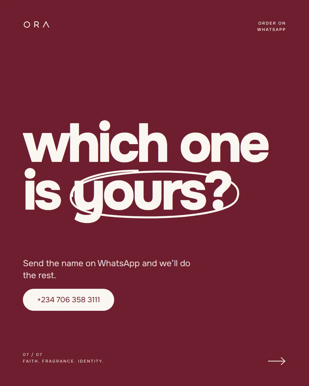Find your Ora